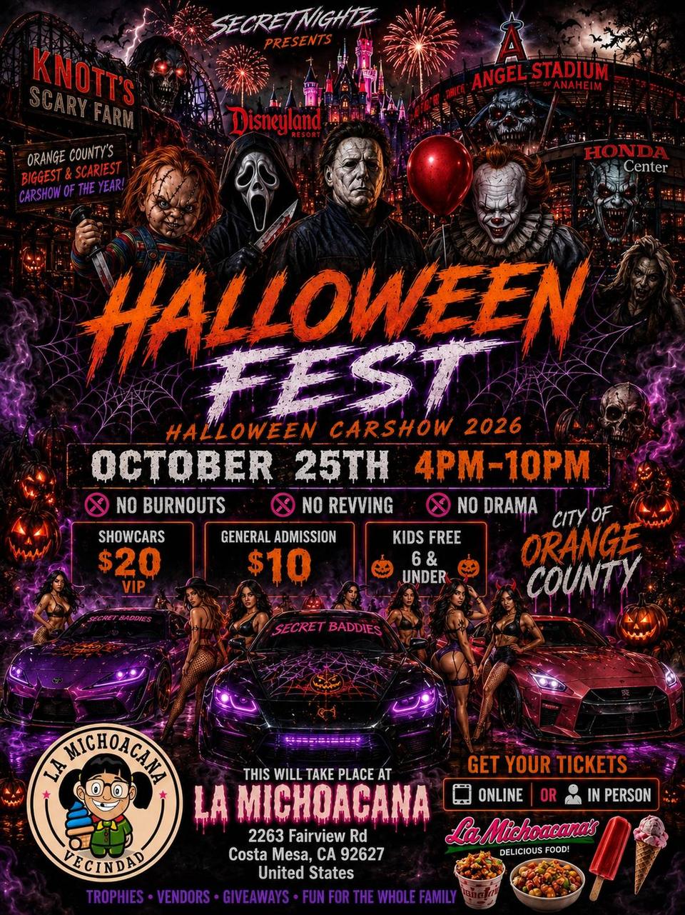 Flyer for Halloween Fest - Halloween Carshow 2026