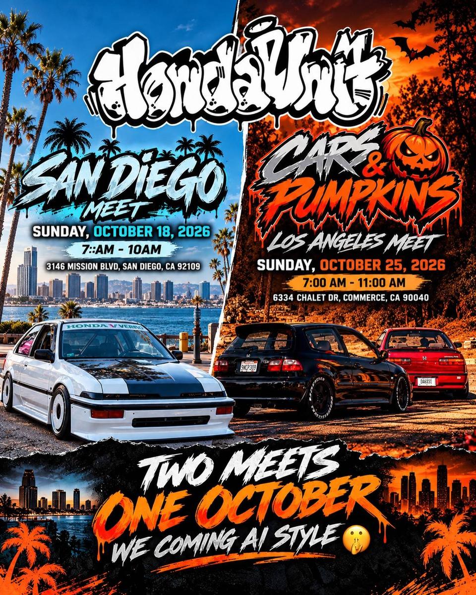 Flyer for HondaUnit Cars & Pumpkins - Commerce