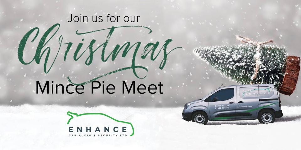 Flyer for Christmas Mince Pie Meet - Enhance Car Audio, Sittingbourne