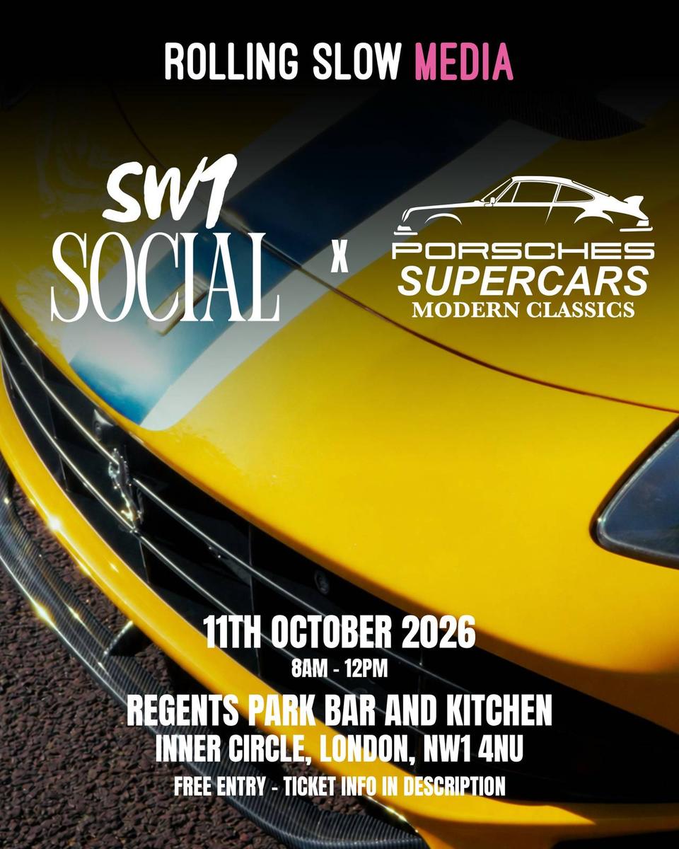 Flyer for Rolling Slow x SW1 Social - Regent's Park