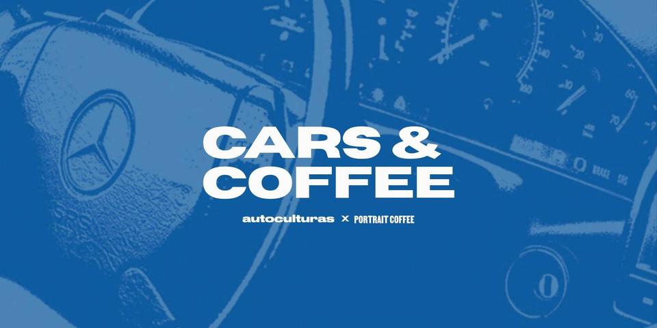 Flyer for Cars & Coffee with AutoCulturas - Portrait Coffee, Atlanta