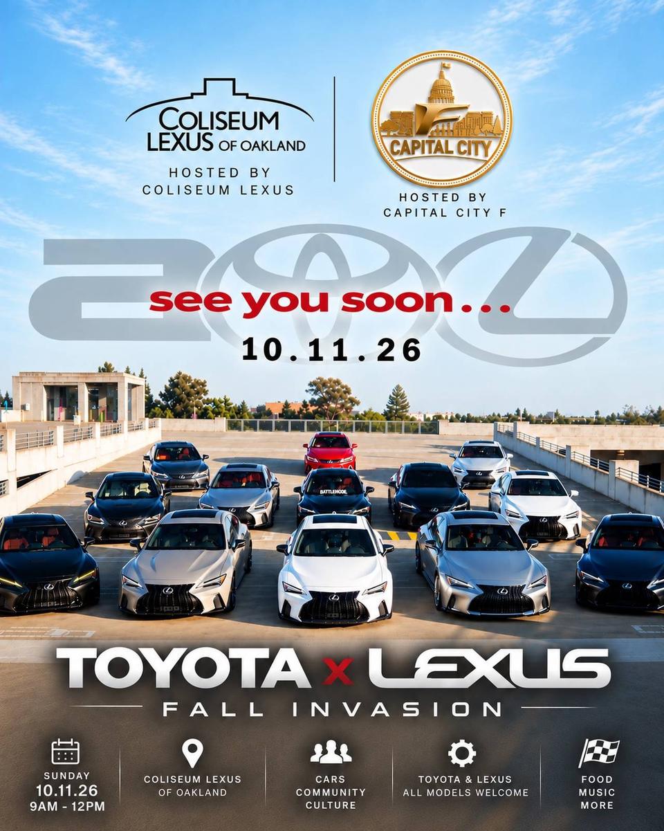 Flyer for Toyota x Lexus: Fall Invasion - Coliseum Lexus