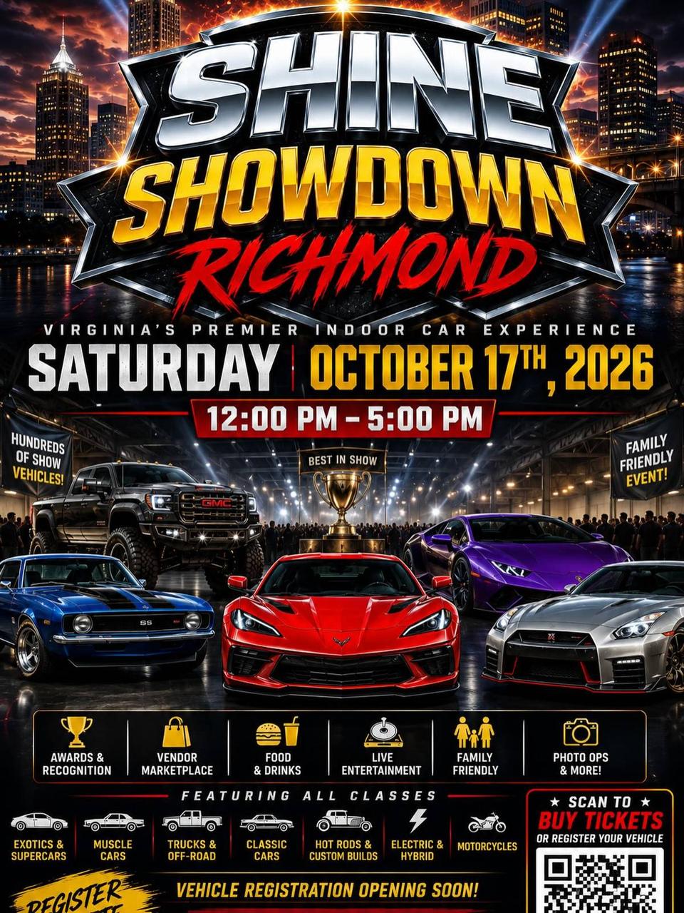 Flyer for Shine Showdown - Richmond