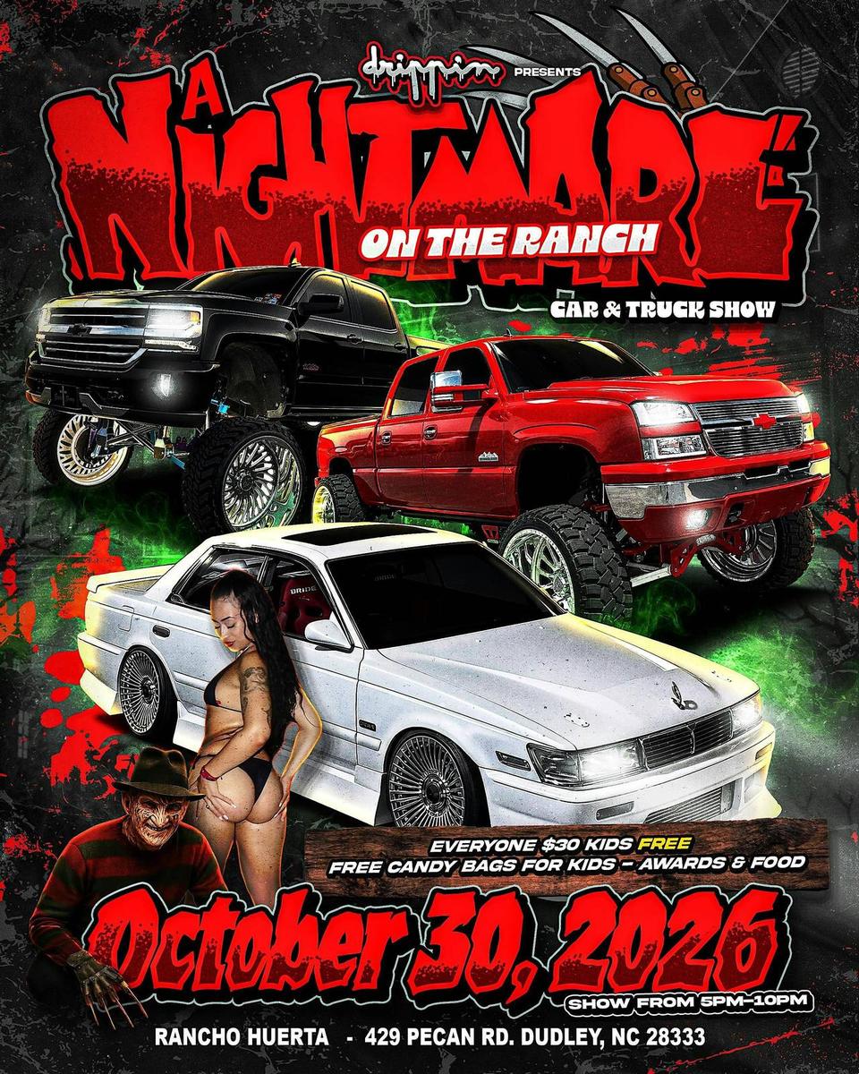Flyer for A Nightmare on the Ranch: Car & Truck Show
