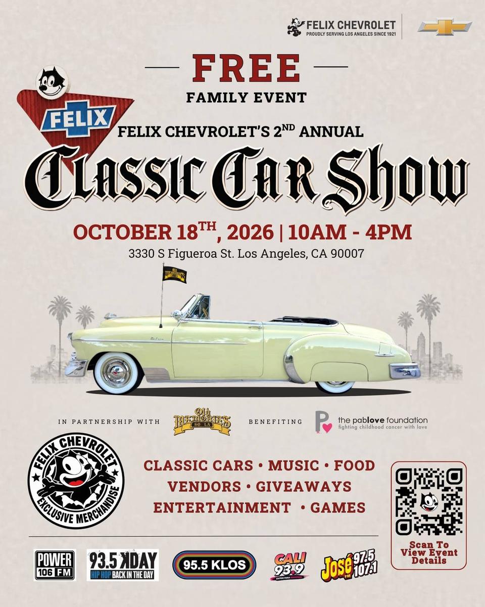 Flyer for Felix Chevrolet 2nd Annual Classic Car Show