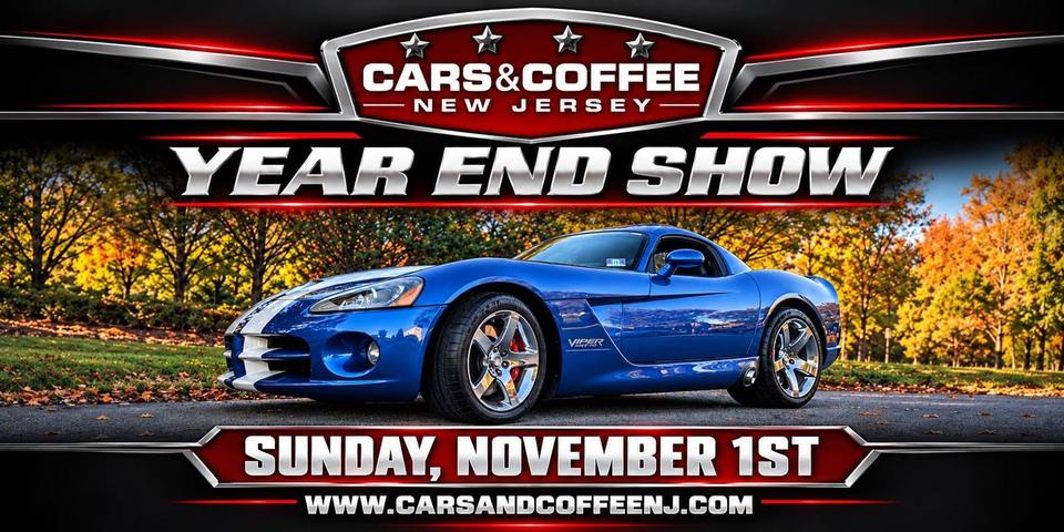 Flyer for Cars & Coffee New Jersey - Last Show of the Season, Millstone