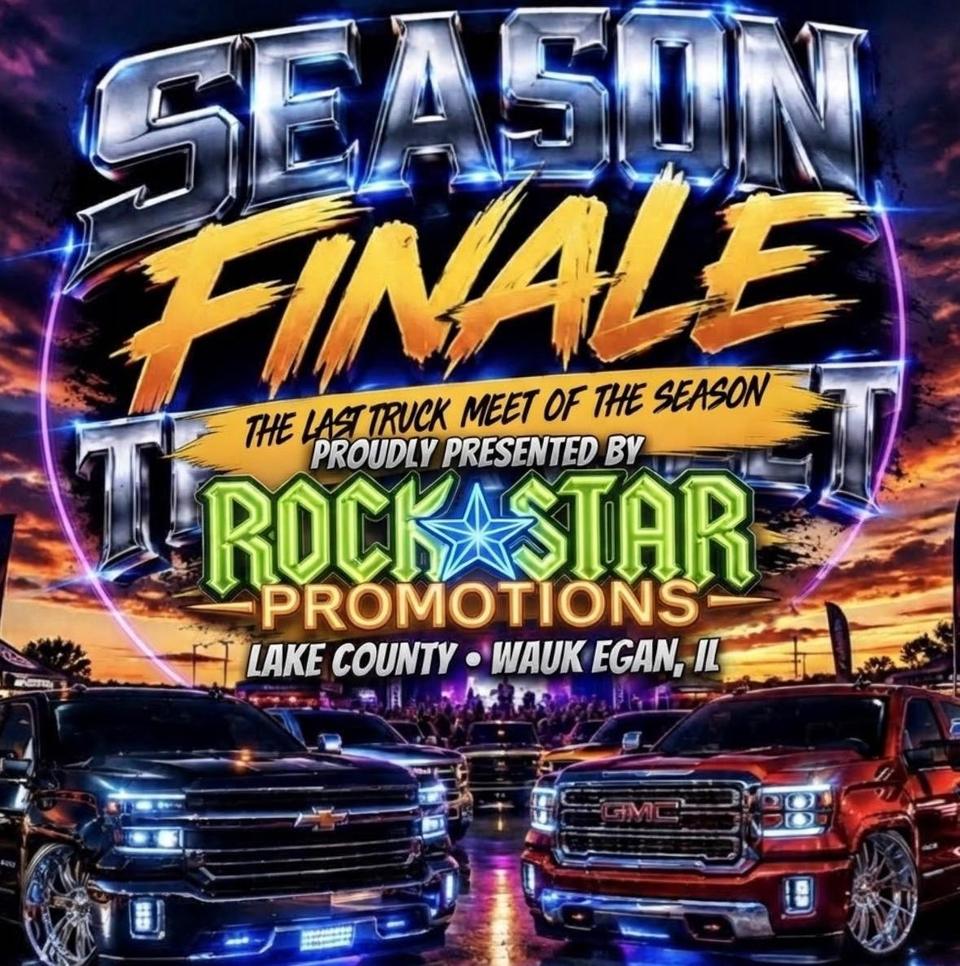 Flyer for Season Finale Truck Meet - Calibar, Waukegan