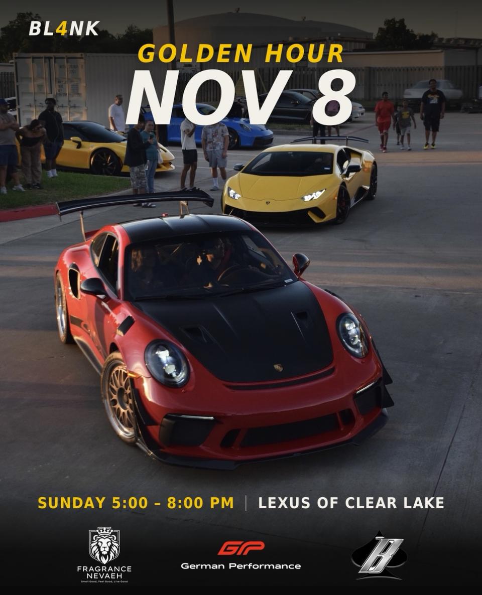 Flyer for BL4NK Golden Hour - Lexus of Clear Lake